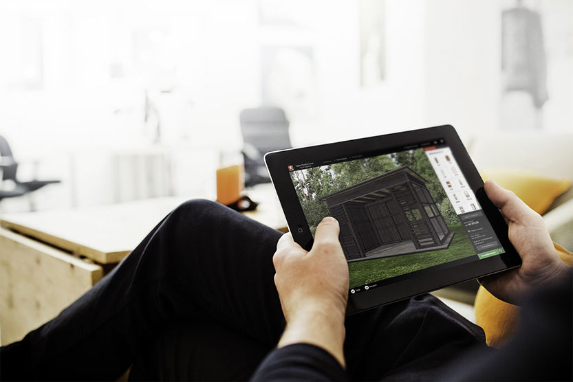 Byggmodul på Ipad