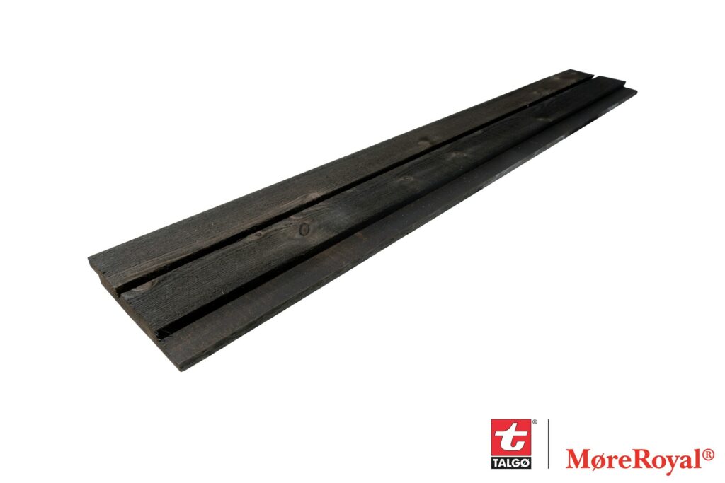 Produktfoto av MøreRoyal kledning: Dobbelfals rettkant med fuge i setersvart